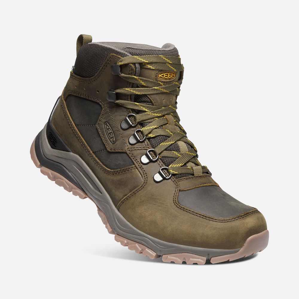 Keen Laarzen Heren Olijfgroen - Innate Leern Waterproof - 35981-JANC